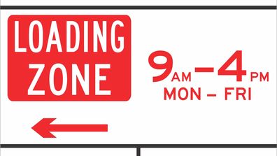 Let&#x27;s say you&#x27;re driving your private vehicle at 10am on a Monday morning. Are you allowed to stop on the road to the left of this sign (with multiple parking instructions to pick up a passenger)?