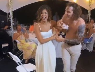 Groom's lap dance goes horribly wrong