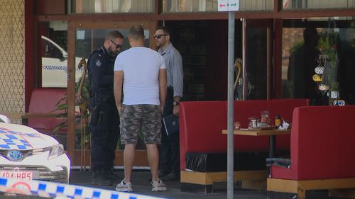 Police spent the morning taking statements from witnesses and local business owners.