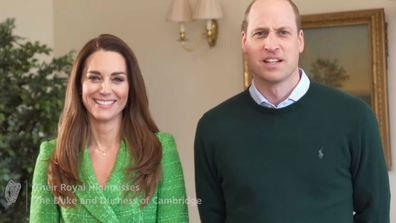 Kate Middleton and Prince William's playful video message for St Patrick's Day