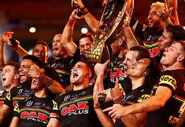 Which club did the Penrith Panthers defeat in the 2021 NRL grand final?
