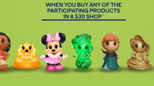 Mum shares how she got 18 new Disney Ooshies at Woolworths in a small $31  grocery shop