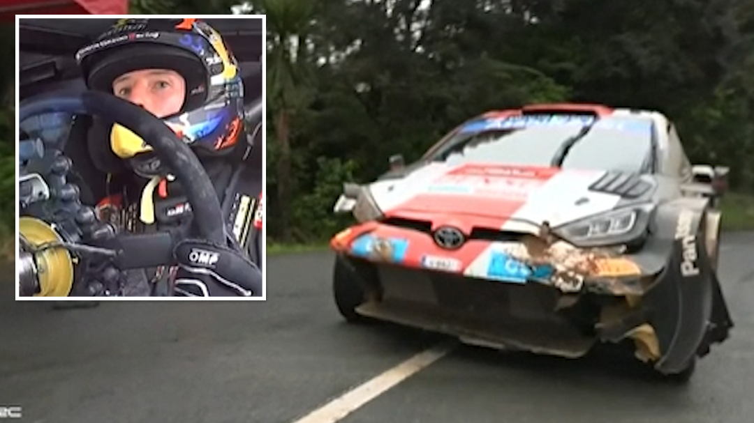 Birthday boy with one hand on WRC title as Shane van Gisbergen survives another scare