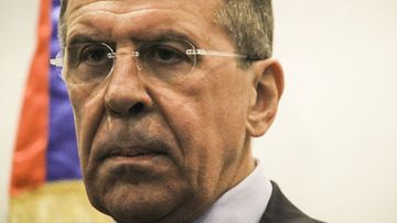 Russian Foreign Minister Sergei Lavrov. (AAP)