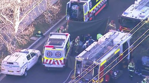 A woman was unable to be revived after being pulled from a burning unit in Cremorne. 