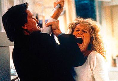 Michael Douglas and Glenn Close in Fatal Attraction (Paramount)