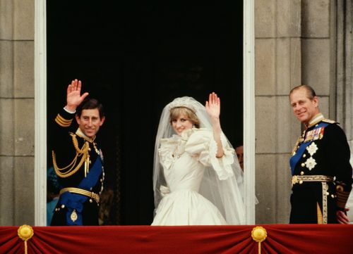 Prince Charles and Princess Diana wedding day.