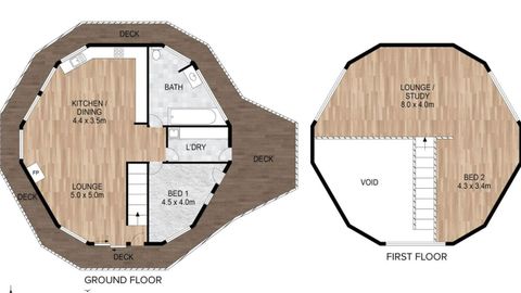 Dome property unusual real estate design floorplan