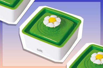 9PR: Catit Mini Water Fountain, White and Green