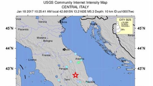 Three strong quakes hit central Italy