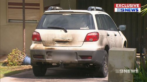 A car had a Molotov cocktail thrown at it.