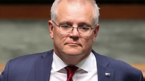 Prime Minister Scott Morrison during Question Time.