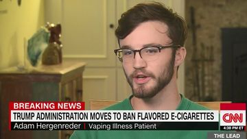 Adam Hergenreder could have died from vaping. 