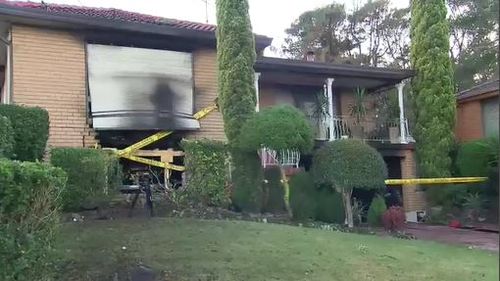 NSW Fire said the house could have collapsed from the damage. Image: 9News