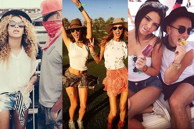 They came, they saw... they Coachell-ed. <br/><br/>Our fave celebs threw on their fedoras and floral headbands to rock out at the 2014 Coachella Music Festival this weekend... and filled up our social media feeds with hippie chic selfies, colourful bikini snaps and carnival-cavorting! <br/><br/>From Kendall and Kylie Jenner's sexy boho shots to Queen Bey's boss routine with sister Solange, check out our fave Insta-pics from Coachella..