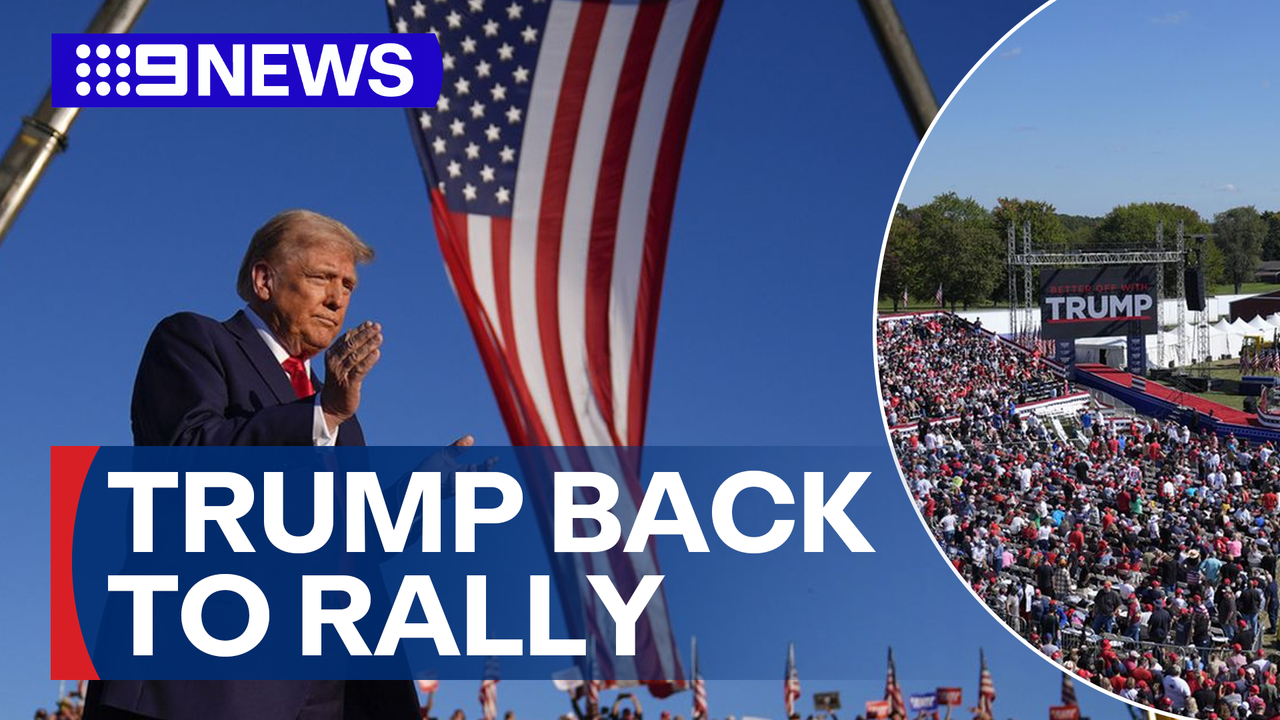 Trump back to rally 9News Latest Stories Season 2024, Short Video