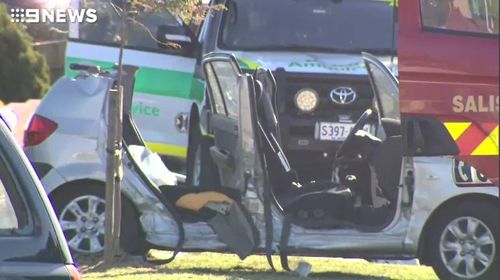 A child has been critically injured in a car crash in Adelaide. (9NEWS)