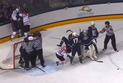 <b>A fierce brawl involving members of the Canadian and US women's ice-hockey team has triggered worldwide headlines, whilst reminding sports fans just how rough women's sport can be.</b><br/><br/>The players were competing in an exhibition match ahead of the Sochi Winter Olympics and gave Games organisers plenty to think about when fists began to fly.<br/><br/>No matter what level of sport, female athletes have proven they can get just as nasty as men when it comes to fighting, as these videos prove.