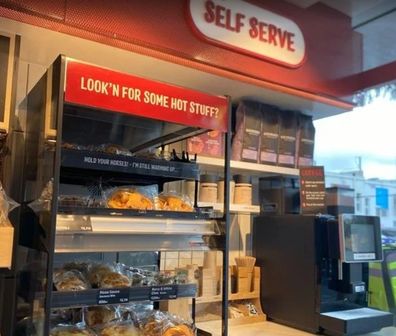 Bakers Delight self-service cabinets for coffee machines