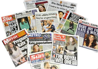 News from December 4, 2012, after it was announced William and Kate, the Duke and Duchess of Cambridge, were expecting their first child.