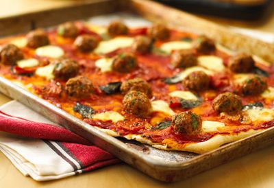 Recipe: <a href="/recipes/ipork/8992247/italian-meatball-pizza-with-baby-boconcini" target="_top">Italian meatball pizza</a>