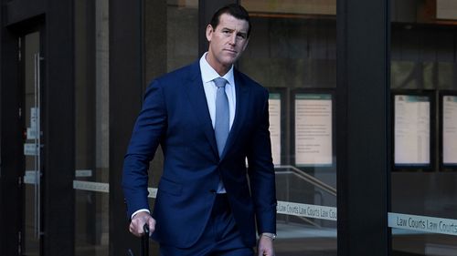 Ben Roberts-Smith pictured outside the NSW Supreme Courts in July, 2022.