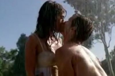 Jason (Ryan Kwanten) and Amy's (Lizzy Caplan) raunchy romp in the forest.