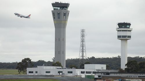 A Jetstar flight takes offat Tullamarine Airport on July 07, 2020 in Melbourne, Australia. 