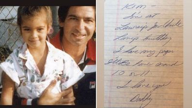 Kim Kardashian shares old photos and letters from her dad Robert.