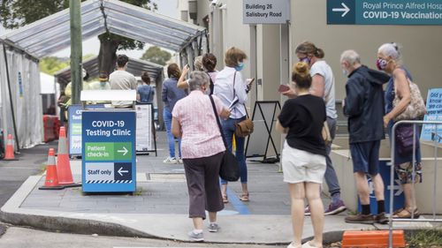 Test de dépistage du coronavirus COVID-19 à Sydney