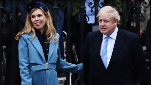 Carrie Symonds and Boris Johnson