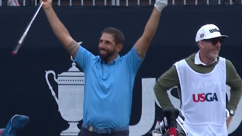 French golfer makes history as 'perfect shot' lands hole-in-one at US Open