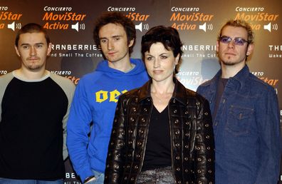 The Cranberries pictured on November 27, 2001 in Madrid, Spain. 