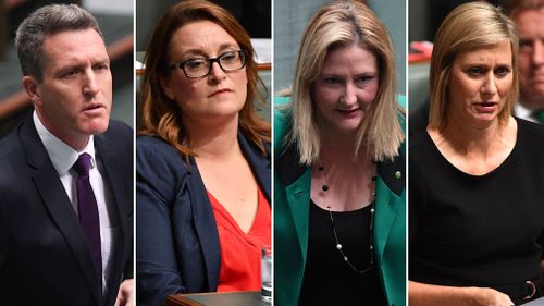 Gone: Justine Keay, Josh Wilson and Susan Lamb delivered their resignations after Katy Gallagher was found ineligible. (AAP)