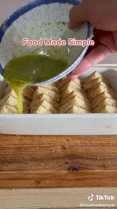 TikTok, garlic bread with crumpets