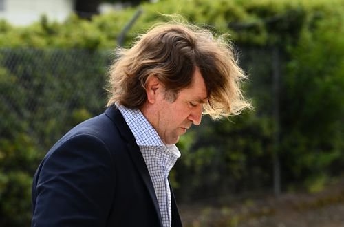 Former Manly Sea Eagles coach Des Hasler arrives at the Coroners Court for the Kieth Titmuss inquest. Lidcombe, NSW. February 9, 2024. 