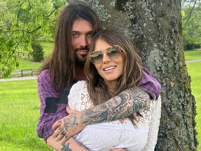 Elizabeth Hurley and Billy Ray Cyrus pose for new photos after confirming their unlikely romance