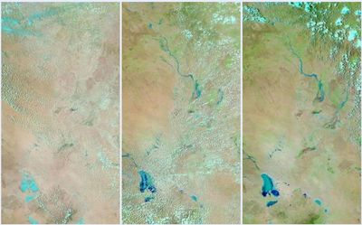 'Gushing water' in outback Australia spied from space