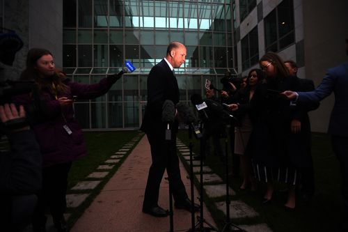 Mr Dutton told the Prime Minister he no longer had the support of the party room.
