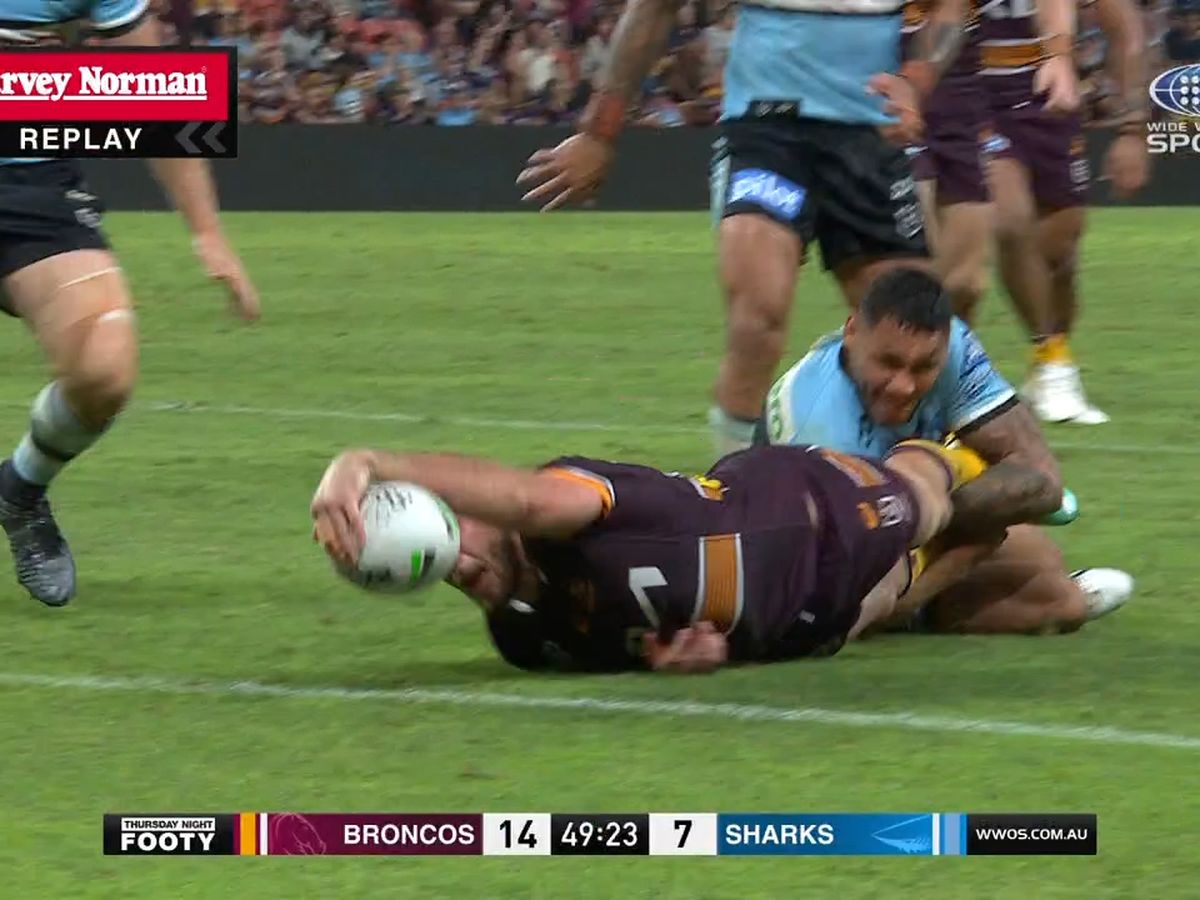 NRL 2020: Brisbane Broncos vs Cronulla Sharks, Kotoni Staggs, Shake a leg  dance, video, highlights, scores, Round 12