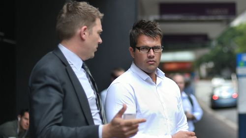 Gable Tostee and his lawyer, Nick Dore. (AAP)