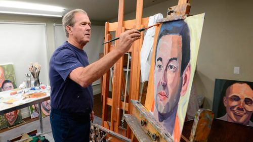 George W. Bush paints portraits of wounded veterans he sent to war