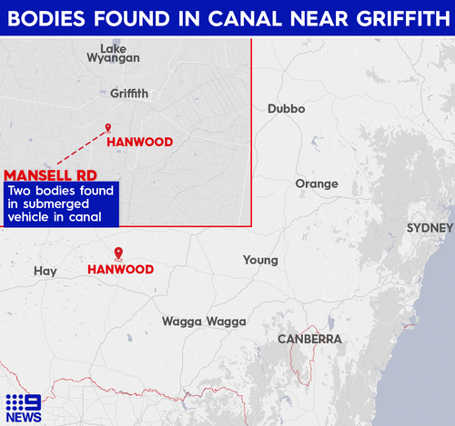 The bodies were located in Hanwood, south of Griffith.