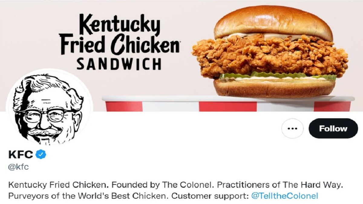 KFC only follows 11 accounts on Twitter: Clever reason why - 9Kitchen