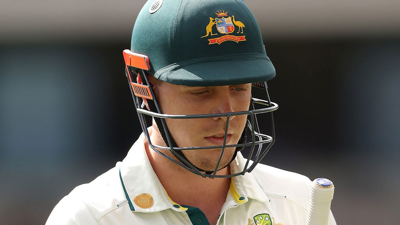 Cameron Green pictured in action during the first Test against the West Indies