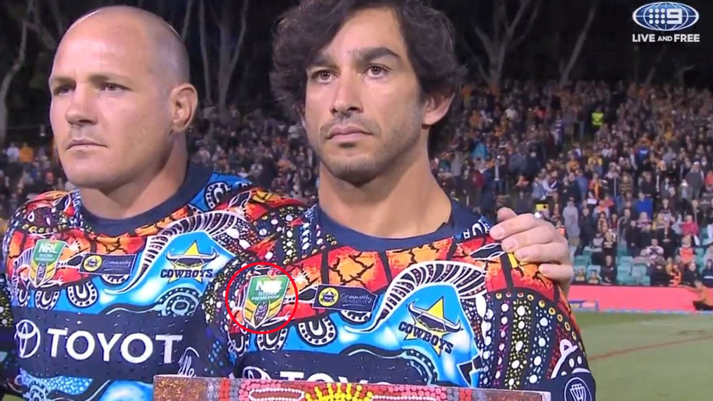 Thurston responds to reports of covering NRL logo on jersey
