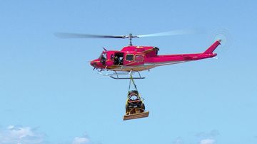 Xbox drops car and driver out of helicopter on Victoria border to promote Forza Horizon 5.