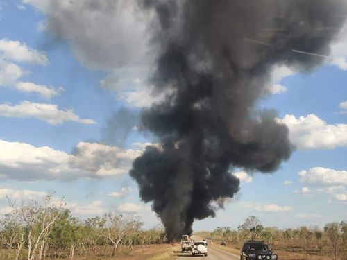 Car, truck crash in Pine Creek, Northern Territory