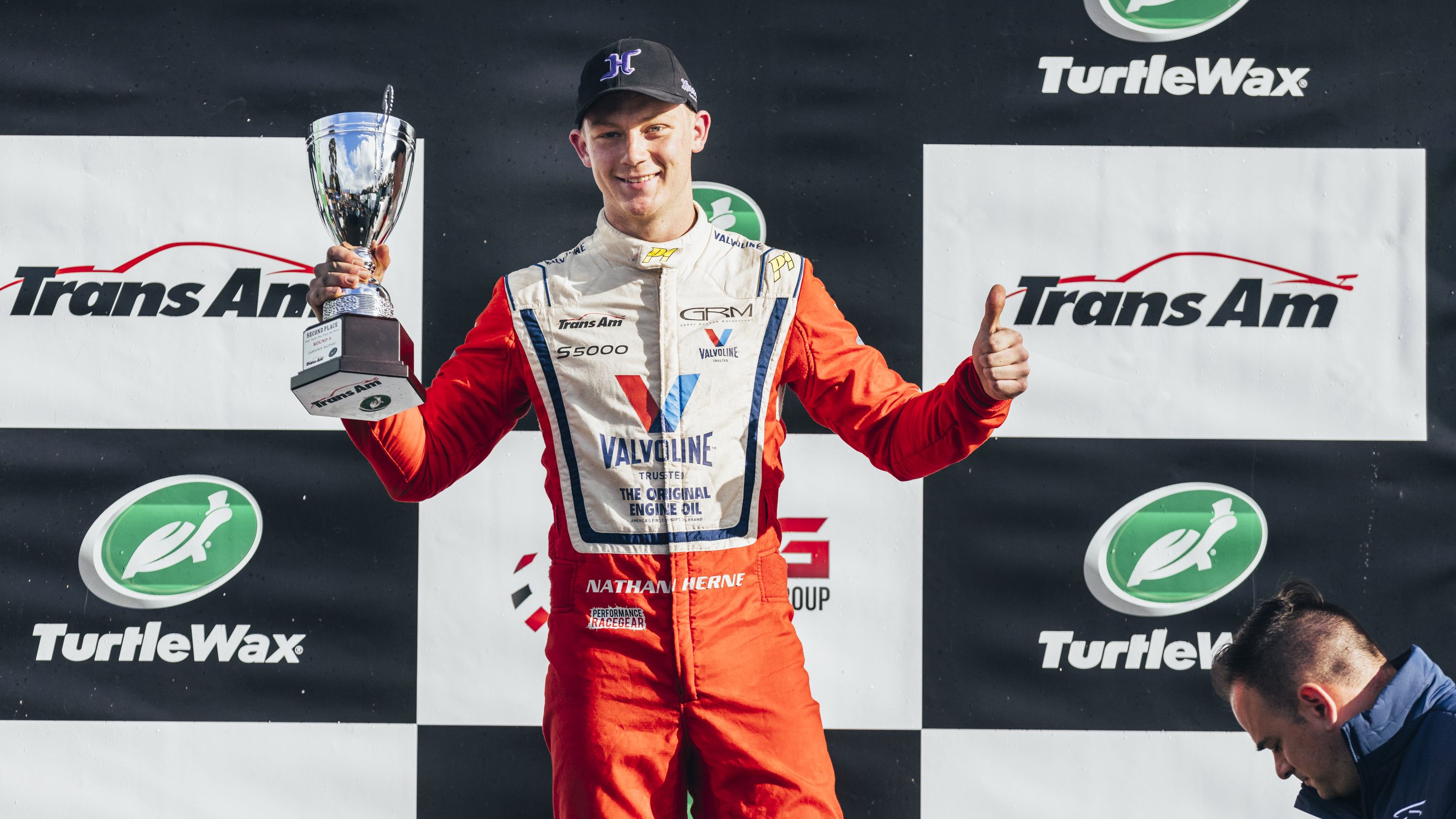 Nathan Herne expresses relief after tense conclusion to Trans Am title win
