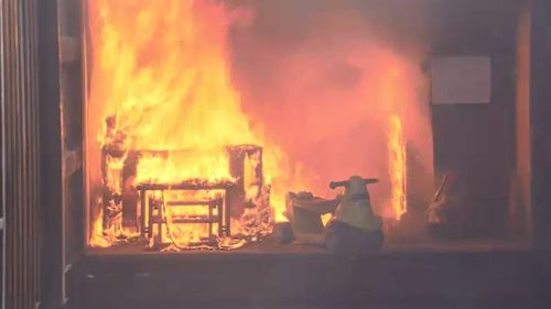 Unattended candles present a huge fire danger, QFES warned. (9NEWS)